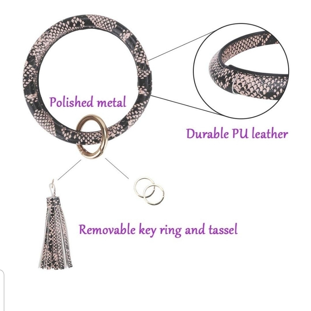 Bangle Key Ring tassle bracelet - Picture 4 of 4